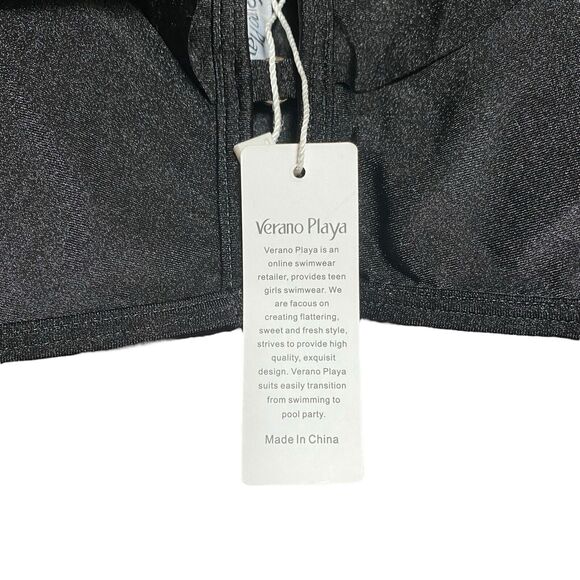 Swimsuit Verano Playa Small Black Bikini High Waist With Tags - Picture 4 of 7